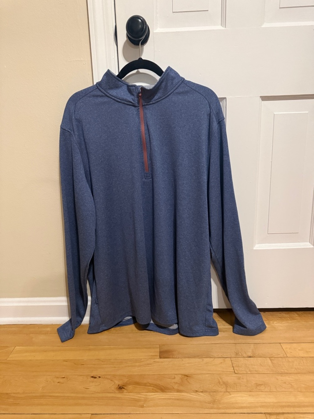Men's Blue Quarter-Zip Pullover